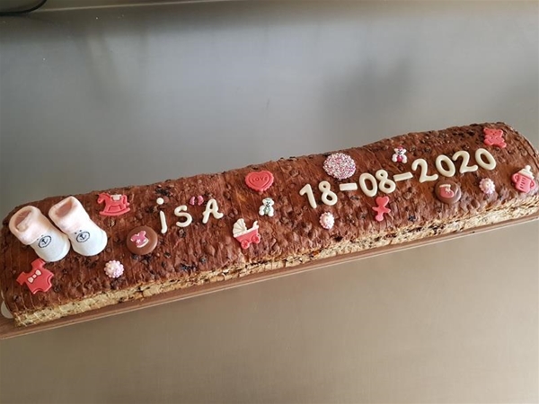 Krentenwegge met opschrift