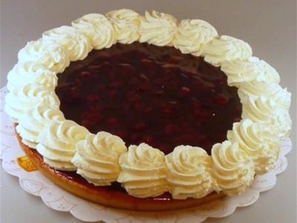 Kersen vlaai slagroom